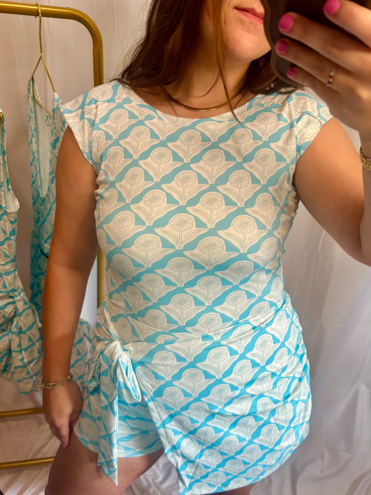 The Isla Blue Wrap Dress