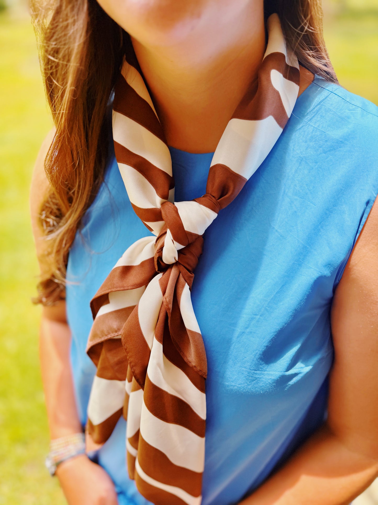 Large Zebra Print Bandana Scarf