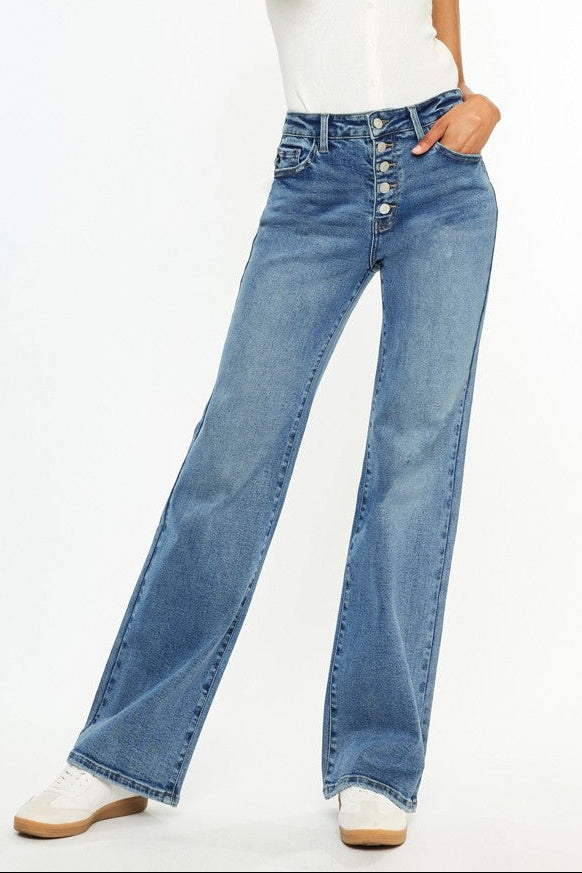 High Rise 90's Flare Jeans