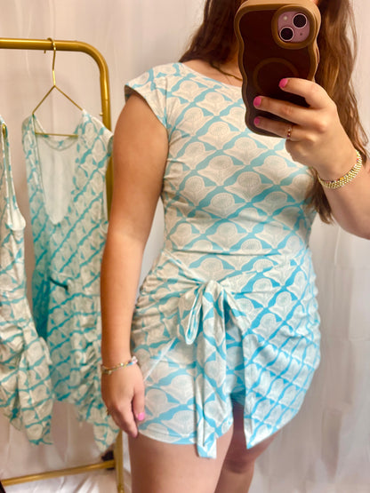 The Isla Blue Wrap Dress