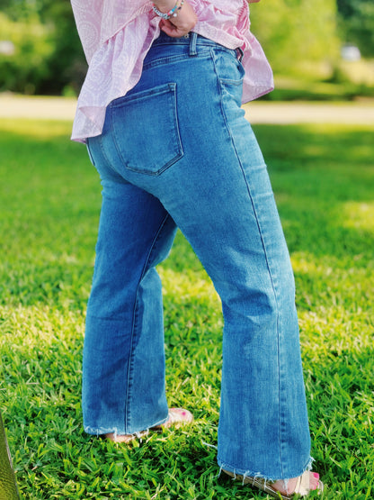 High Rise 90's Flare Jeans