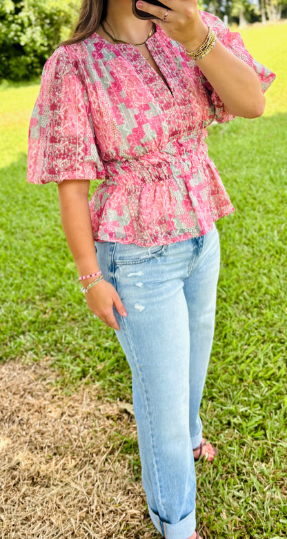 Low Rise Straight Leg Light Washed Denim