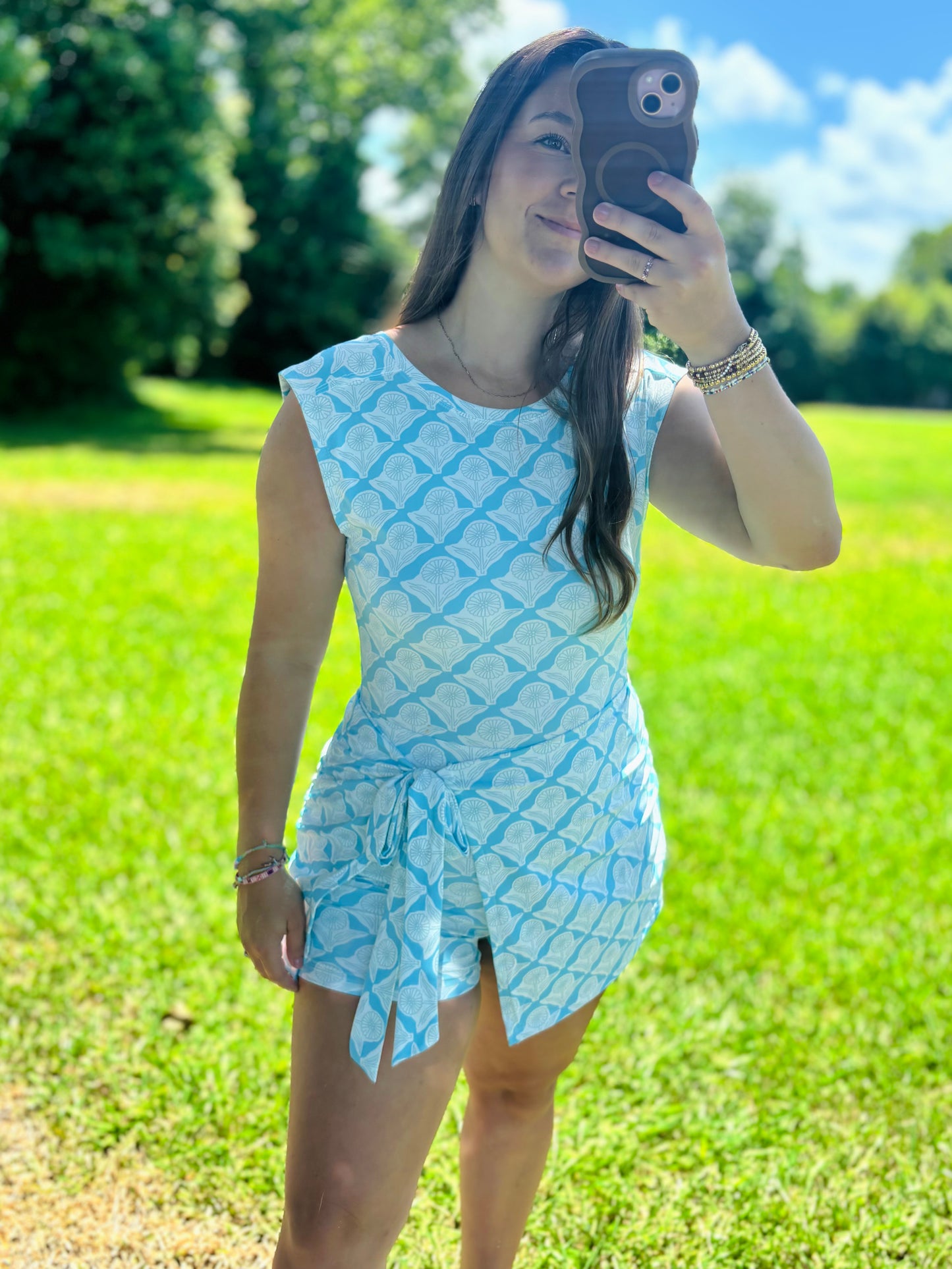 The Isla Blue Wrap Dress
