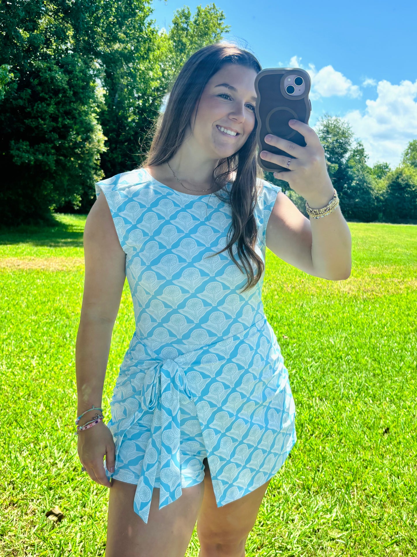 The Isla Blue Wrap Dress