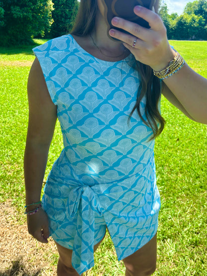 The Isla Blue Wrap Dress